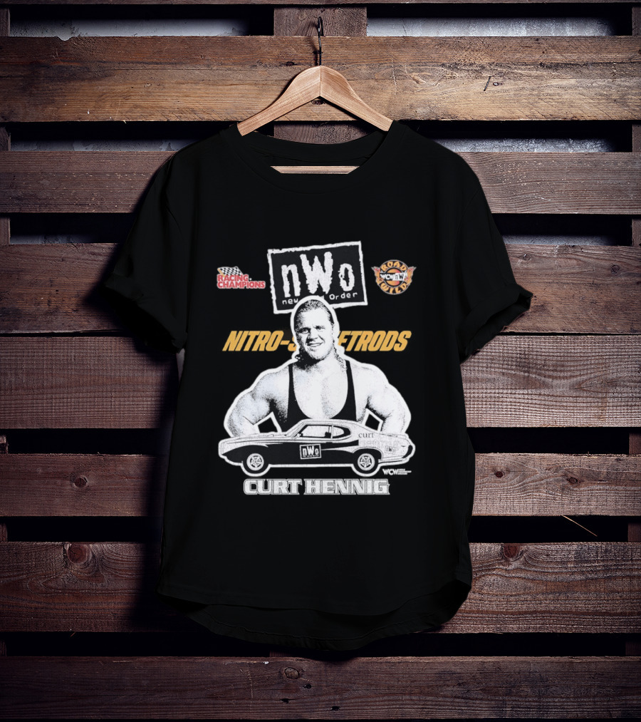 Mr. Perfect Curt Hennig NWo New World Order WCW Nitro Racing Champions Road Wild T-Shirt