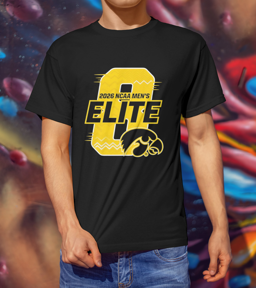 Iowa Hawkeyes 2026 NCAA Men's Elite 8 Basketball T-Shirt
