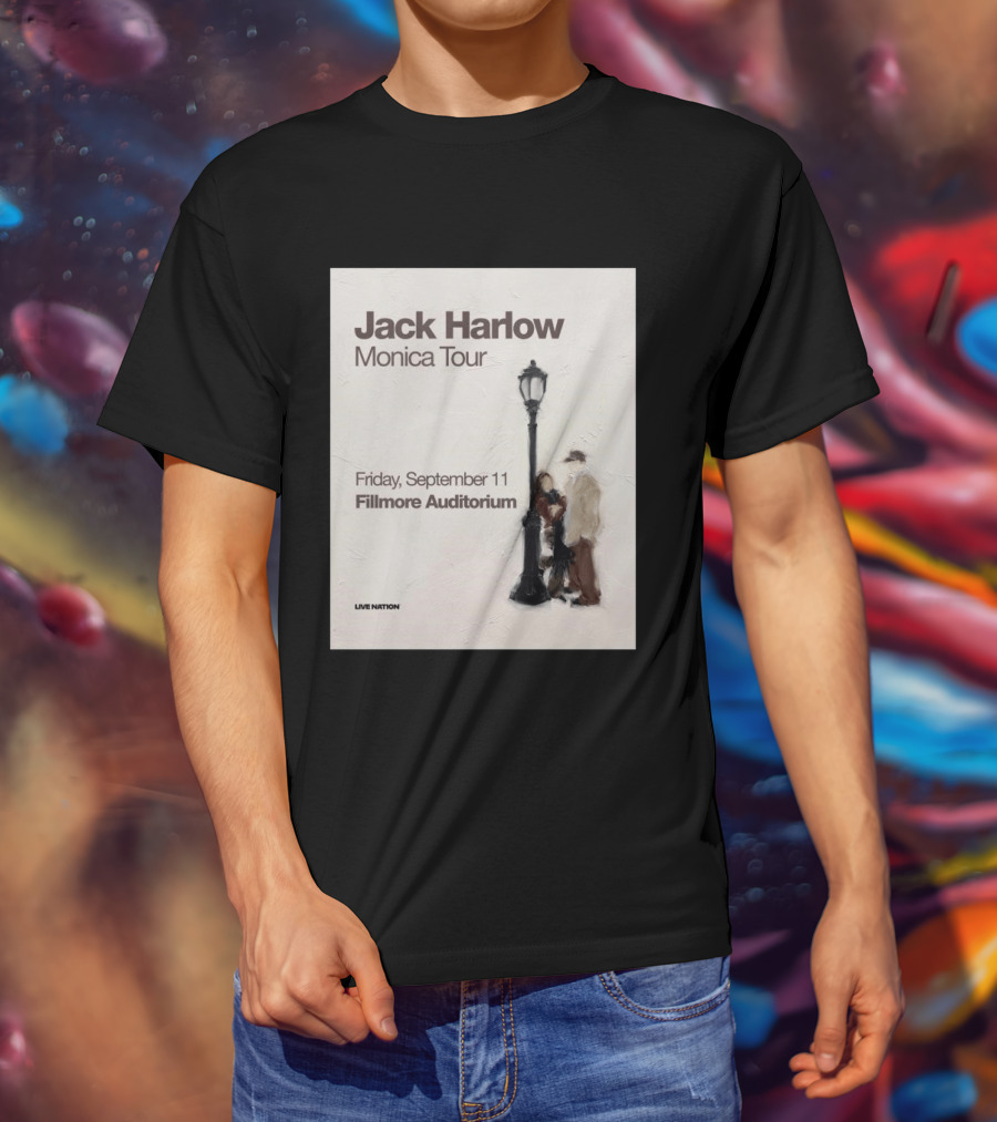 Jack Harlow Monica Tour Fillmore Auditorium Friday September 11 Live Nation T-Shirt