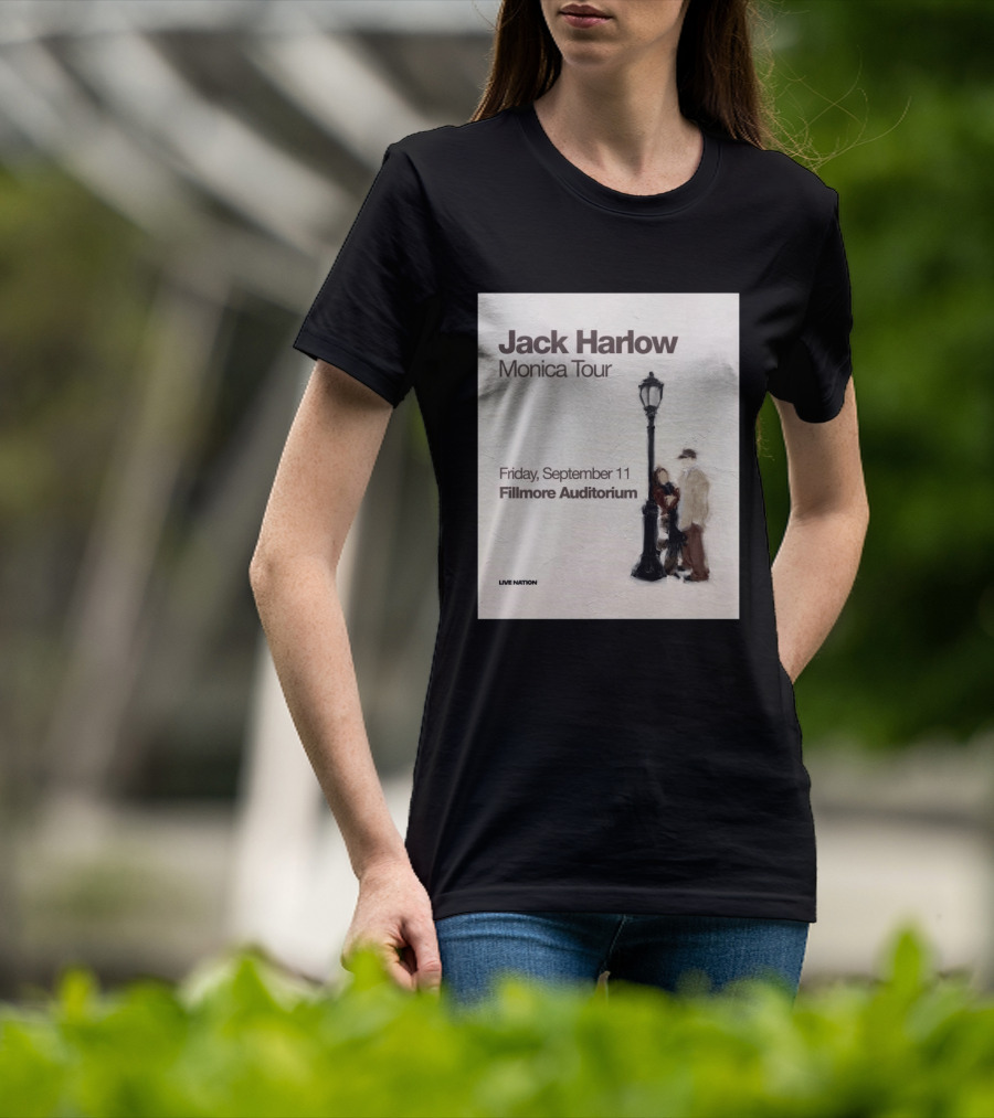 Jack Harlow Monica Tour Fillmore Auditorium Friday September 11 Live Nation T-Shirt
