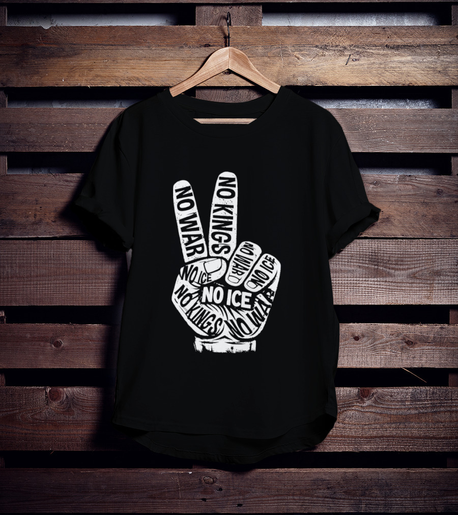 No War No Ice No Kings Peace Hand Sign T-Shirt