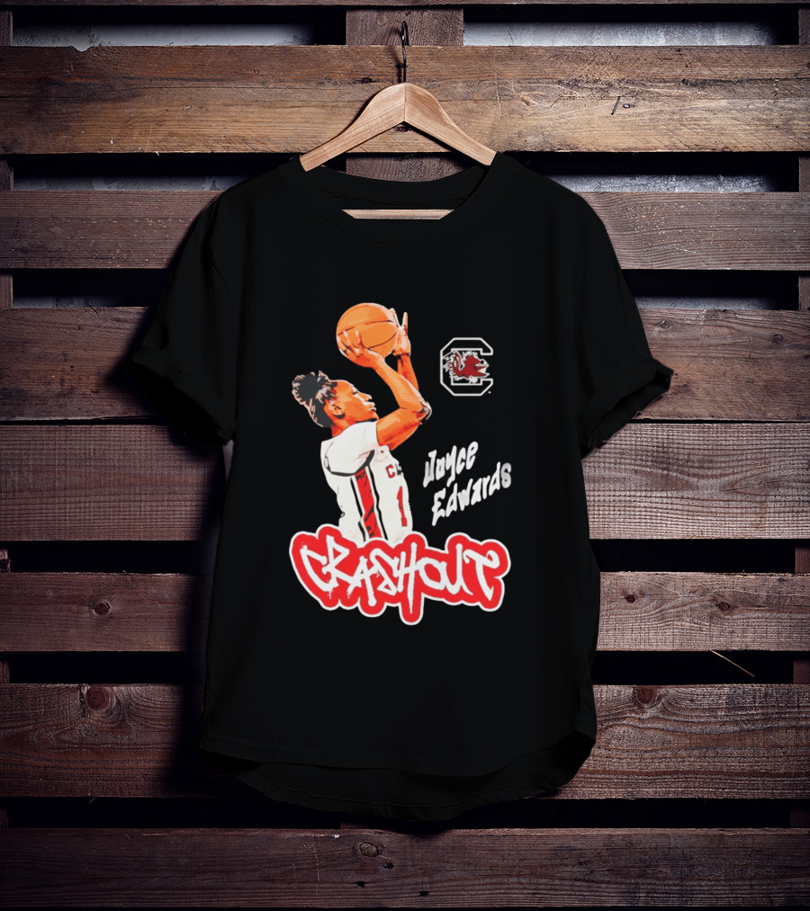 Joyce Edwards Crashout South Carolina Gamecocks Basketball T-Shirt