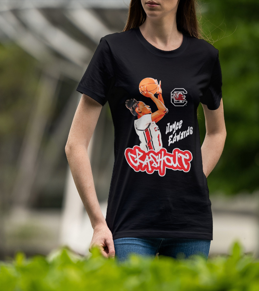 Joyce Edwards Crashout South Carolina Gamecocks Basketball T-Shirt