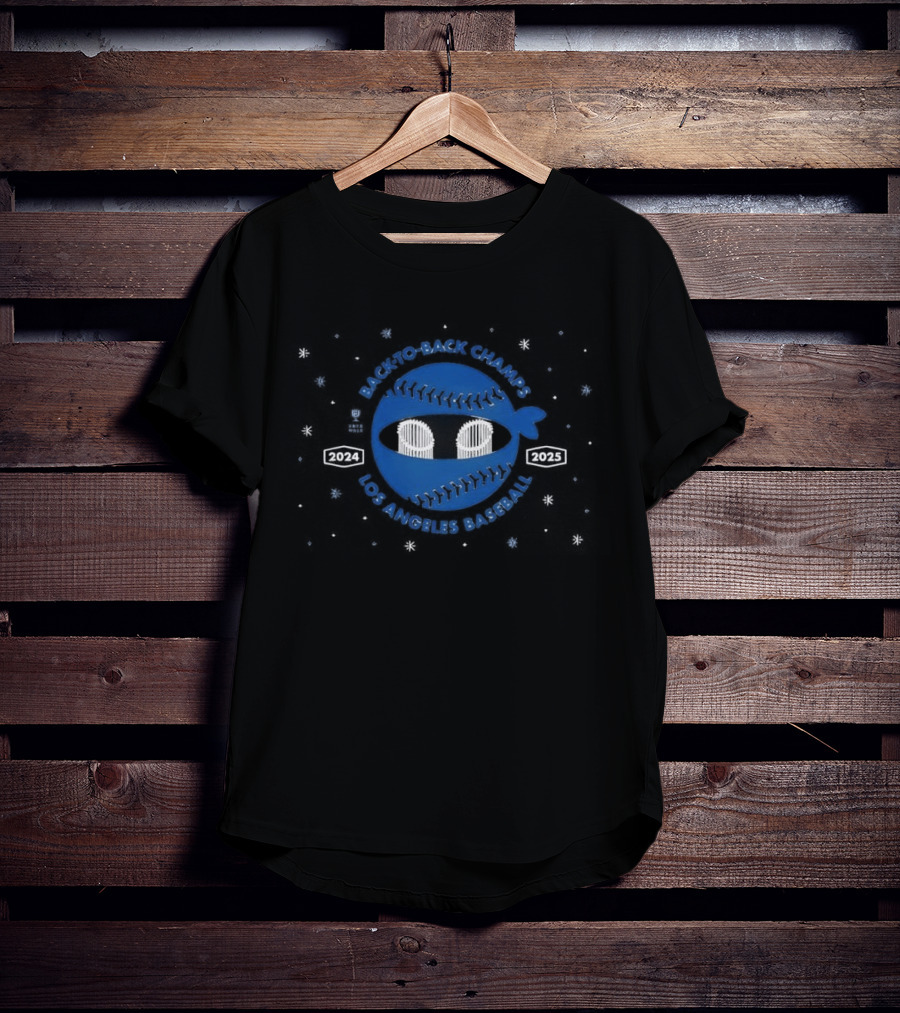 Pitching Ninja Back To Back Champs Los Angeles Baseball T-Shirt