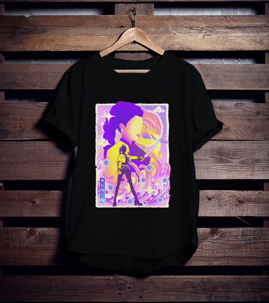 Rumi KPop Demon Hunters Musha E Floral Warrior T-Shirt