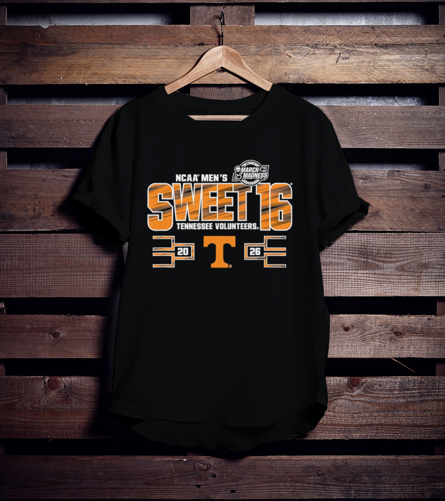 NCAA Men's 2026 Sweet 16 Tennessee Volunteers March Madness T-Shirt