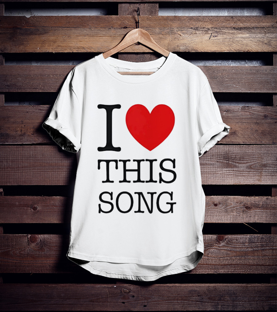 I Heart This Song Music Lover Enthusiast Trendy T-Shirt