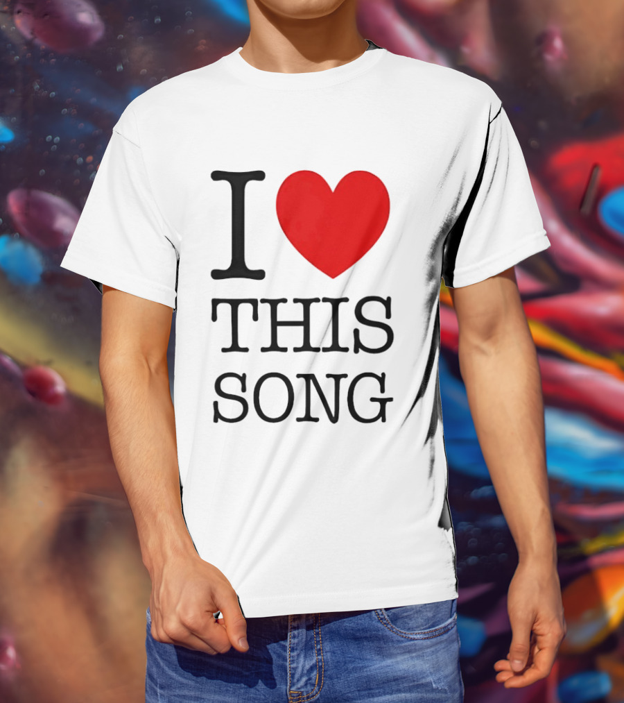 I Heart This Song Music Lover Enthusiast Trendy T-Shirt