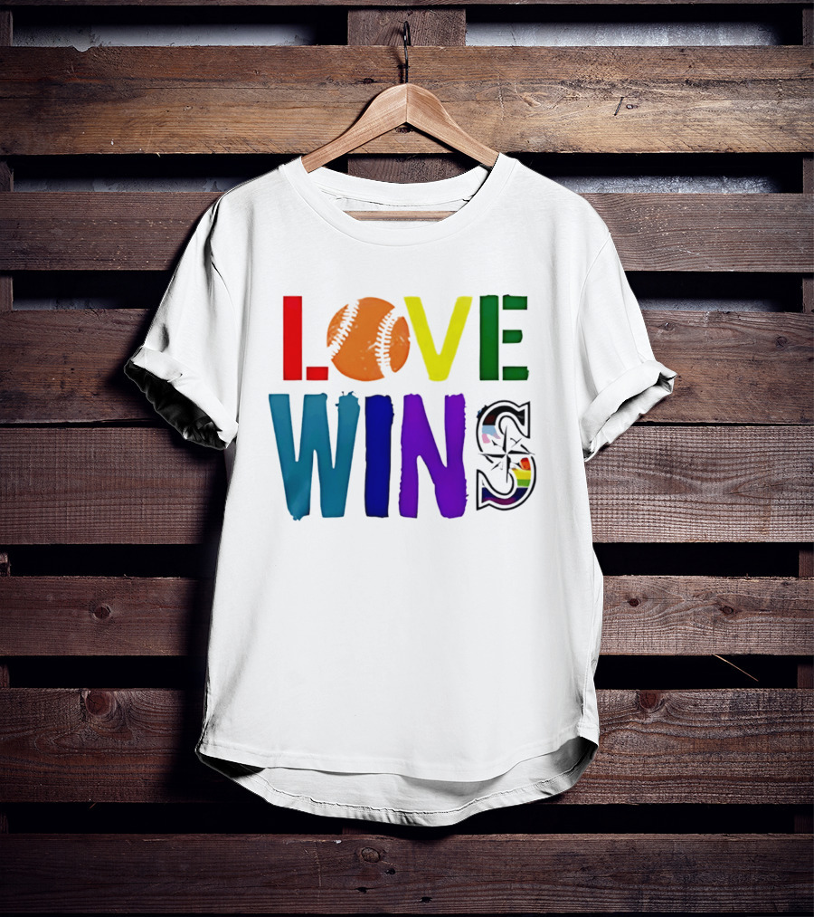Seattle Mariners Love Wins Spirit Day 2026 T-Shirt