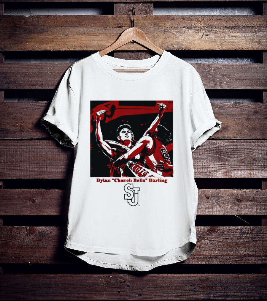 St John's Red Storm NCAA Basketball Dylan "Church Bells" Darling SJU T-Shirt