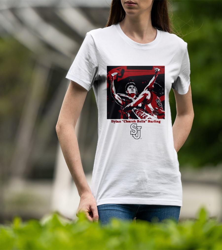 St John's Red Storm NCAA Basketball Dylan "Church Bells" Darling SJU T-Shirt