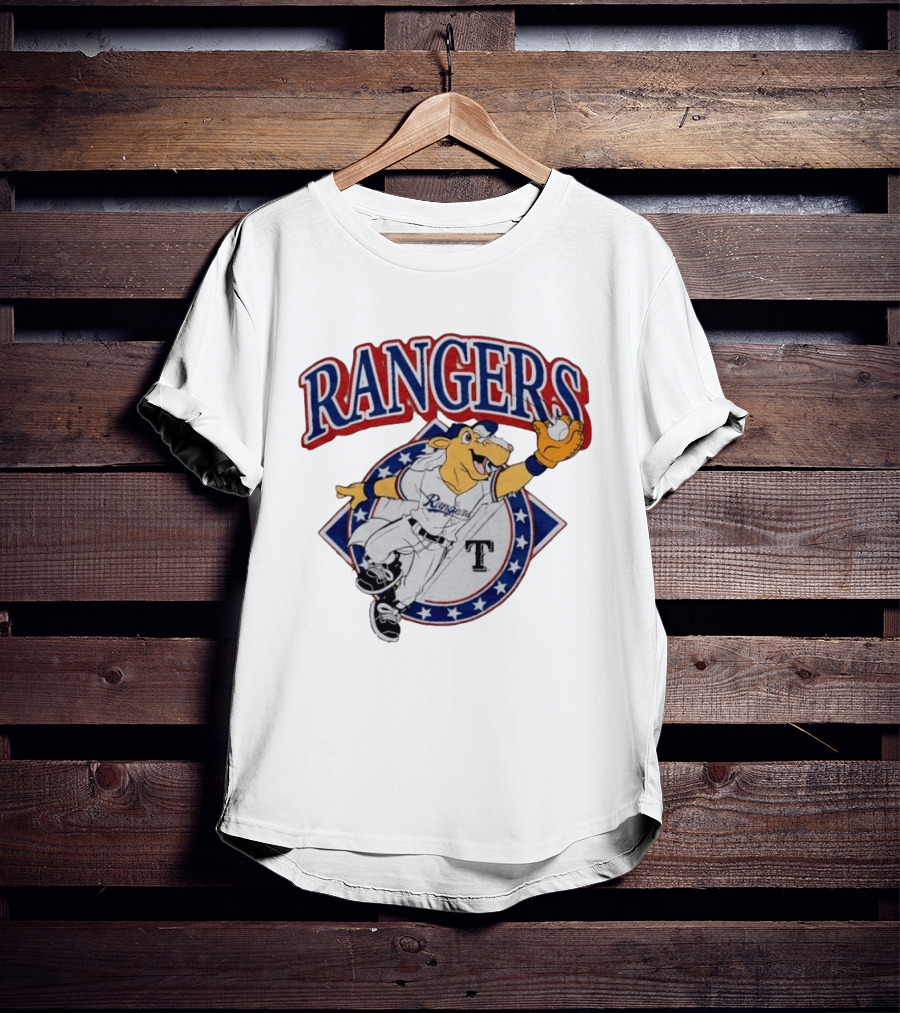 Rangers Captain Texas Mascot Baseball Icon Homage T-Shirt