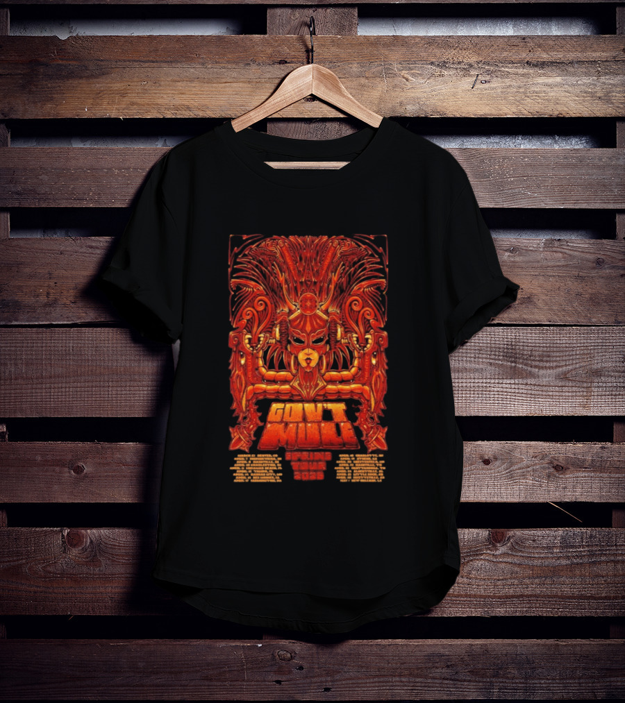 Gov't Mule 2026 Tour Spring Psychedelic Tribal Art Motif T-Shirt