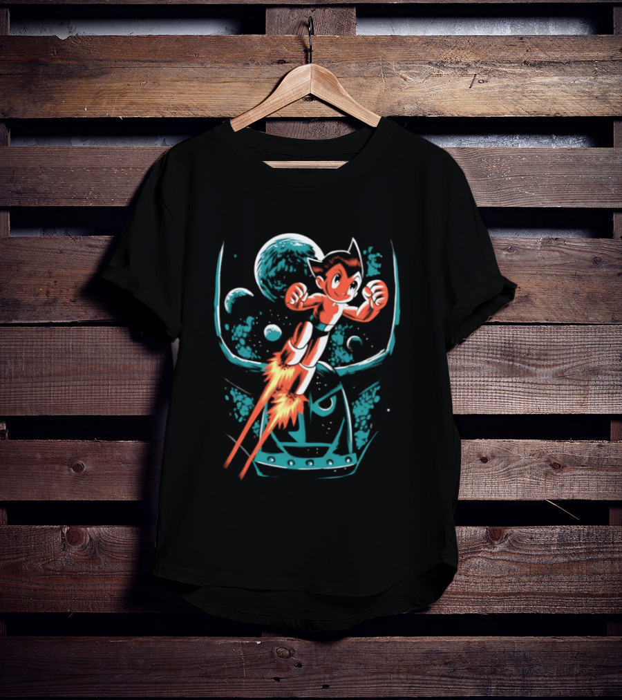 Astro Boy Rocket Launch Space Adventure T-Shirt