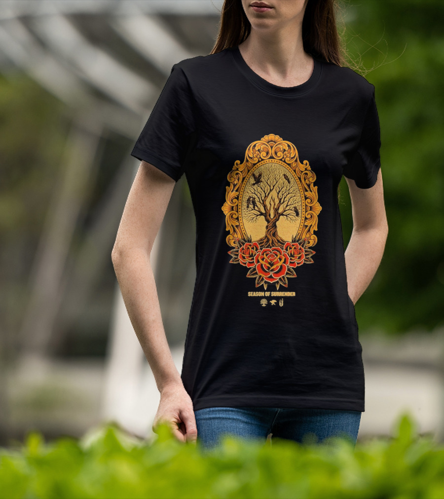 August Burns Red 2026 Season Of Surrender Tree Roses Ravens T-Shirt