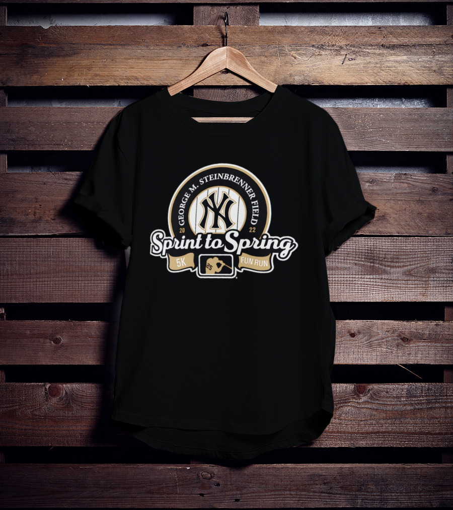 George M Steinbrenner Field New York Yankees Sprint To Spring 5K Fun Run 2022 T-Shirt