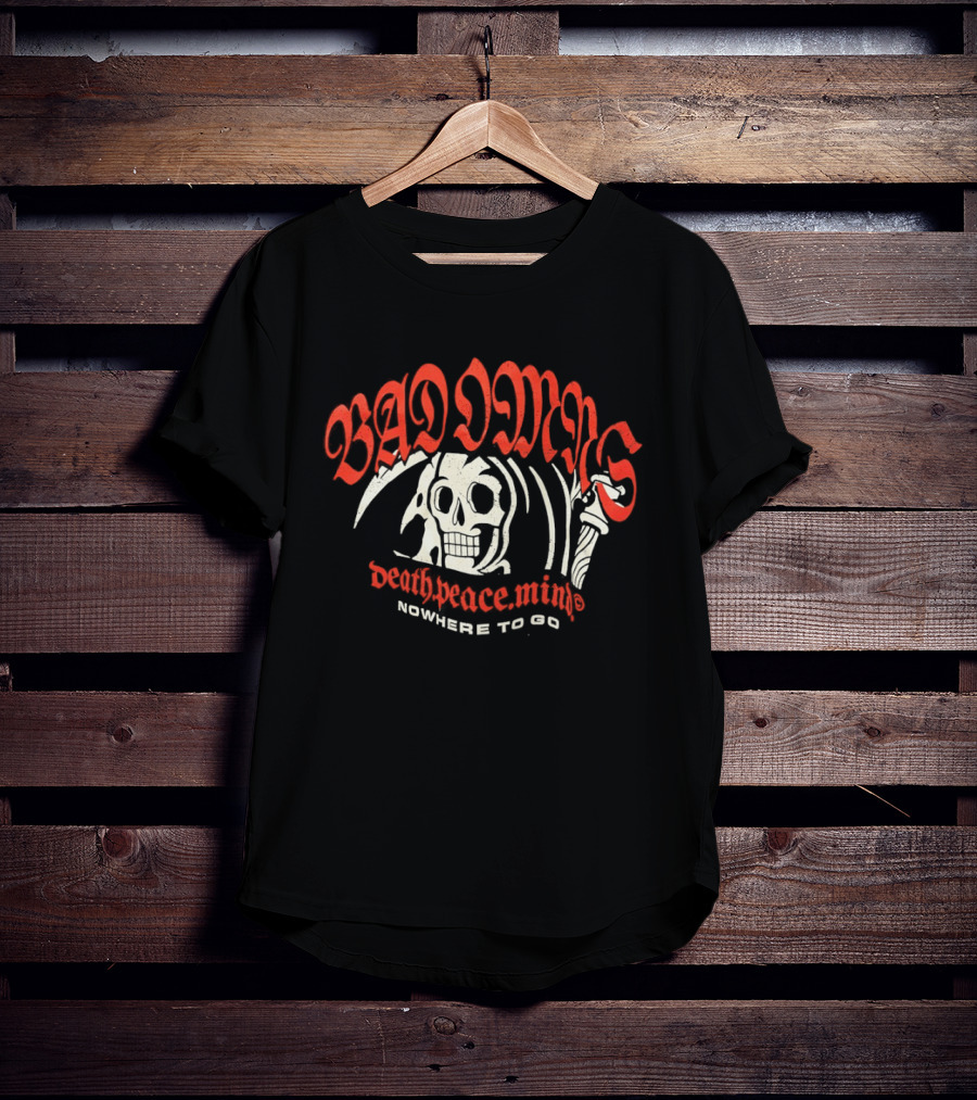 Bad Omens The Death Of Peace Of Mind Nowhere To Go Skull Reaper T-Shirt