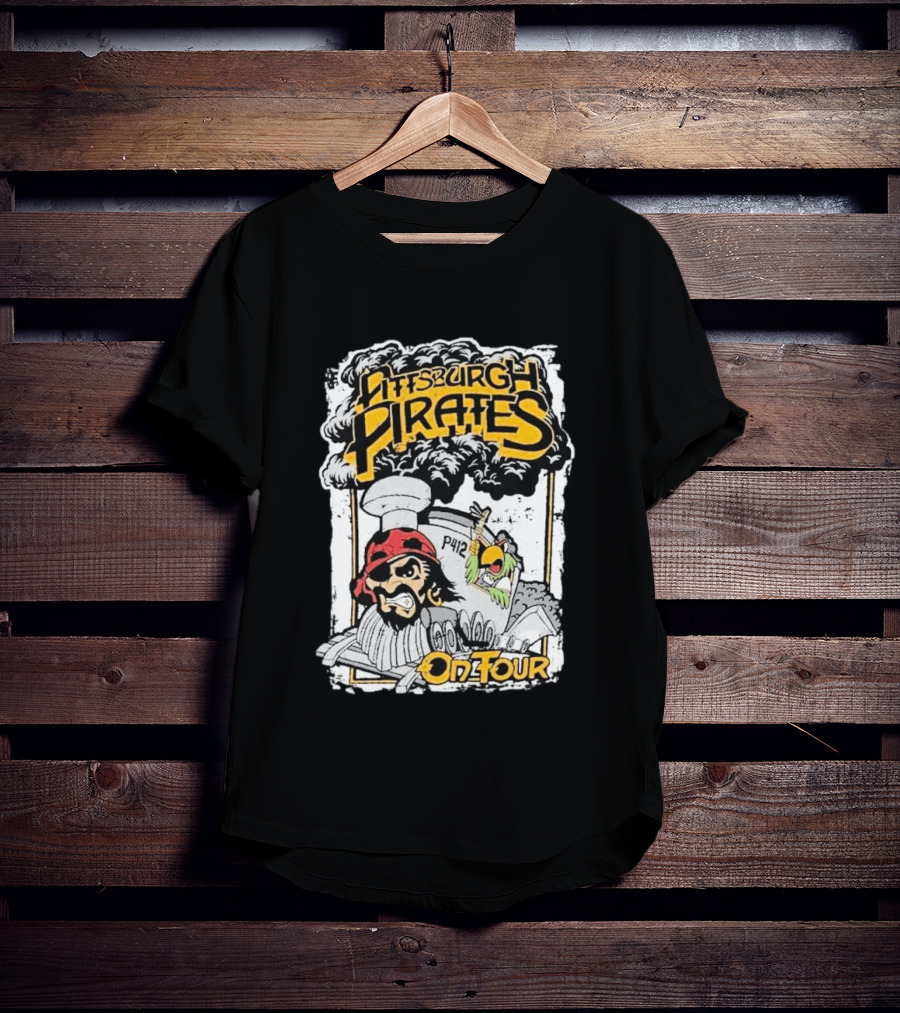 Pittsburgh Pirates P412 On Tour Pirate And Parrot Train T-Shirt