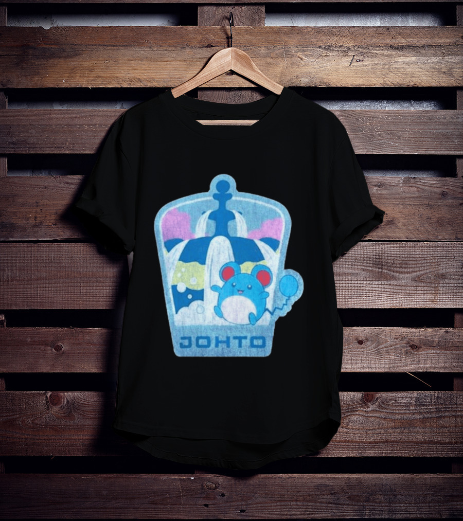 Johto Marill Fountain Explore Pokémon T-Shirt