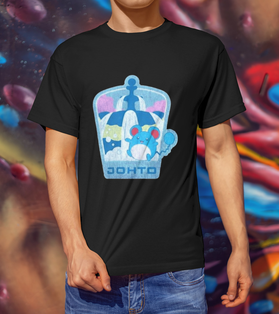 Johto Marill Fountain Explore Pokémon T-Shirt