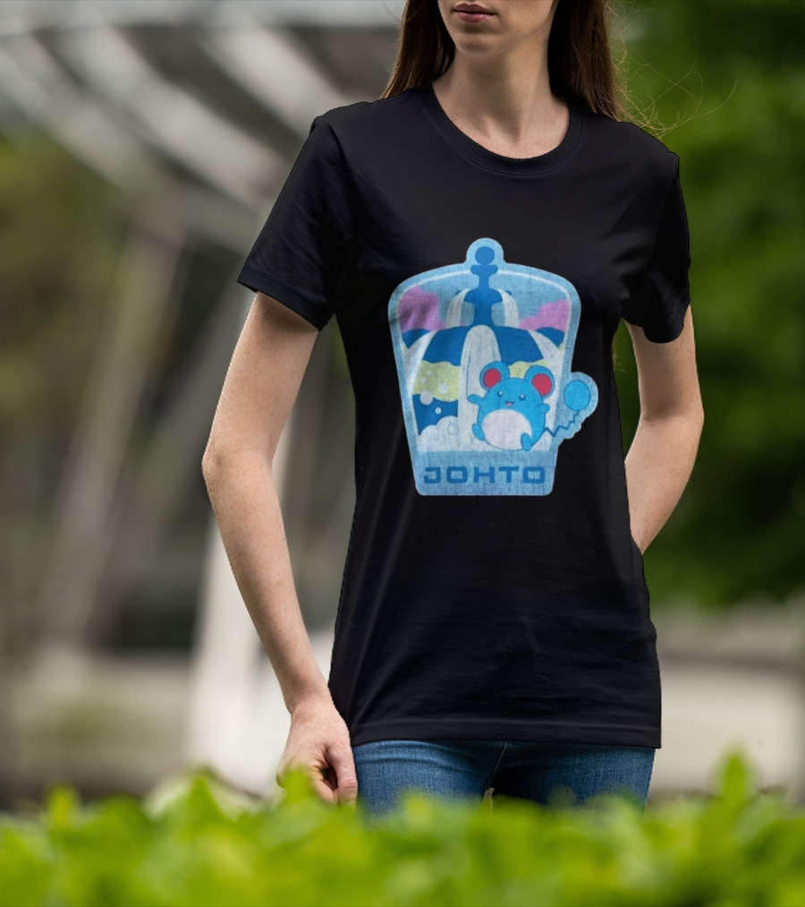 Johto Marill Fountain Explore Pokémon T-Shirt