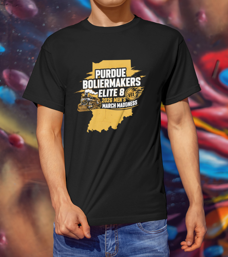 Purdue Boilermakers 2026 Men's March Madness Elite 8 VII T-Shirt