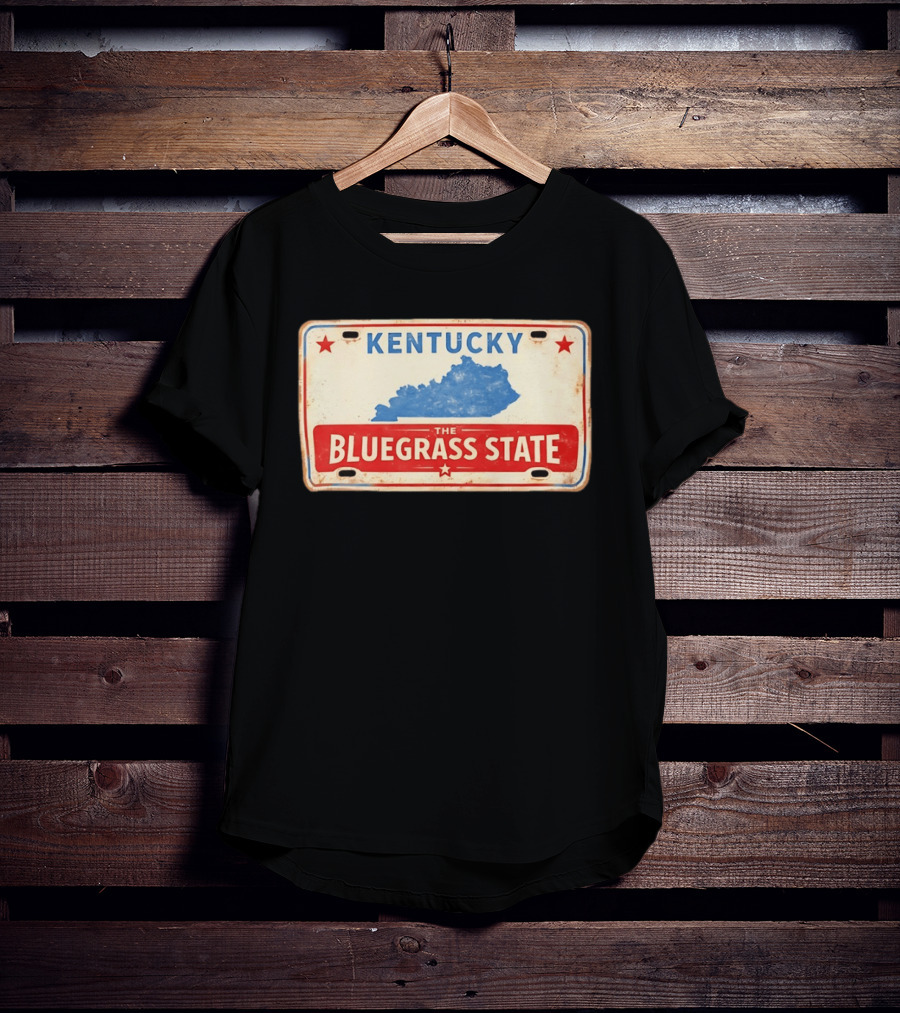 Kentucky License Plate The Bluegrass State T-Shirt