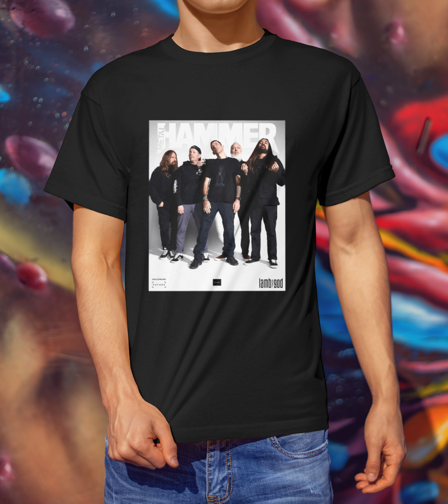 Metal Hammer Cover Featuring Lamb Of God Editorial Band Photo T-Shirt