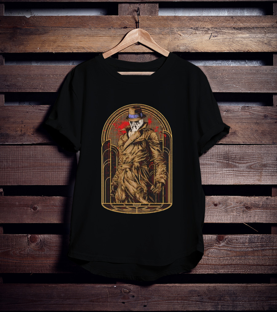 Rorschach Men Trench Coat And Hat T-Shirt