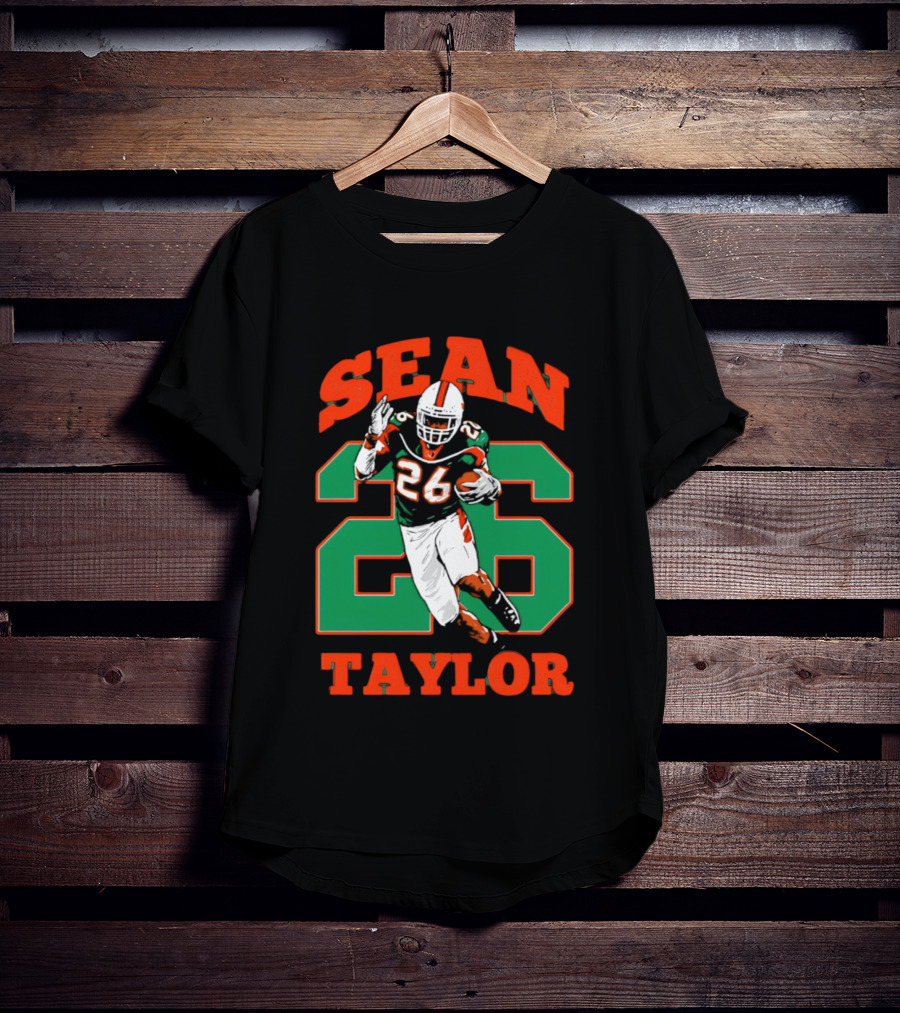 Sean Taylor 26 Miami Hurricanes Football Legend T-Shirt