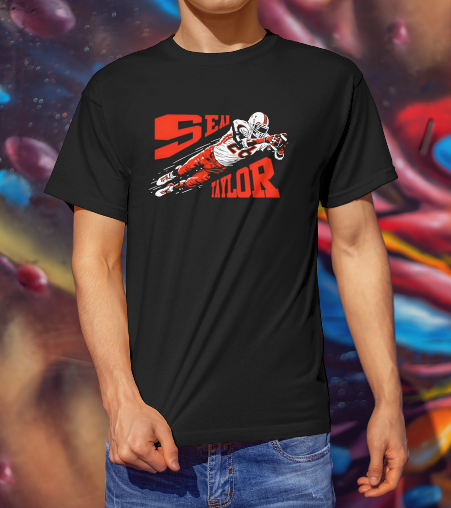 Sean Taylor ST26 Miami Hurricanes Superman Football Player T-Shirt