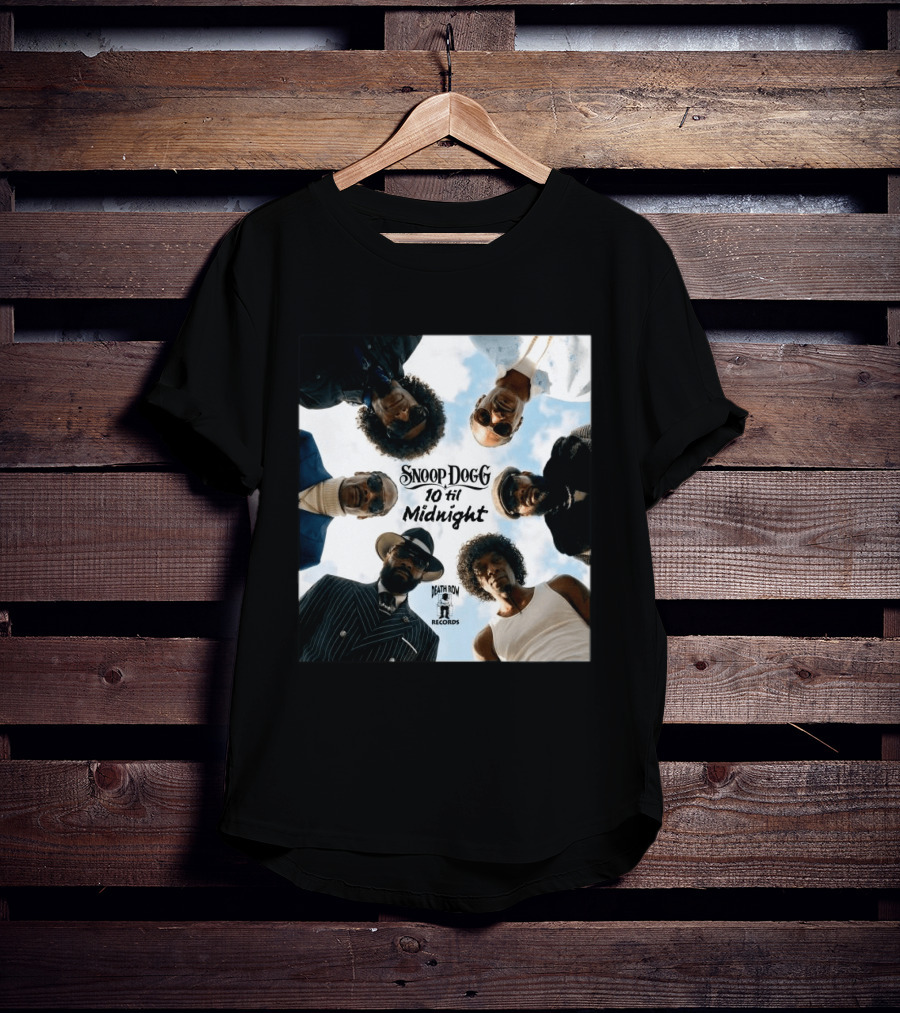 Snoop Dogg 10 Til Midnight Death Row Records Album Cover T-Shirt