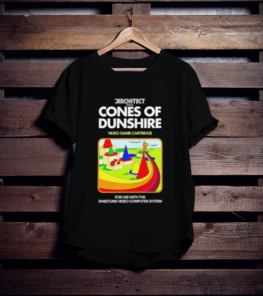 Architect Cones Of Dunshire Video Game Cartridge For Use With The Sweetums Video Computer System T-Shirt