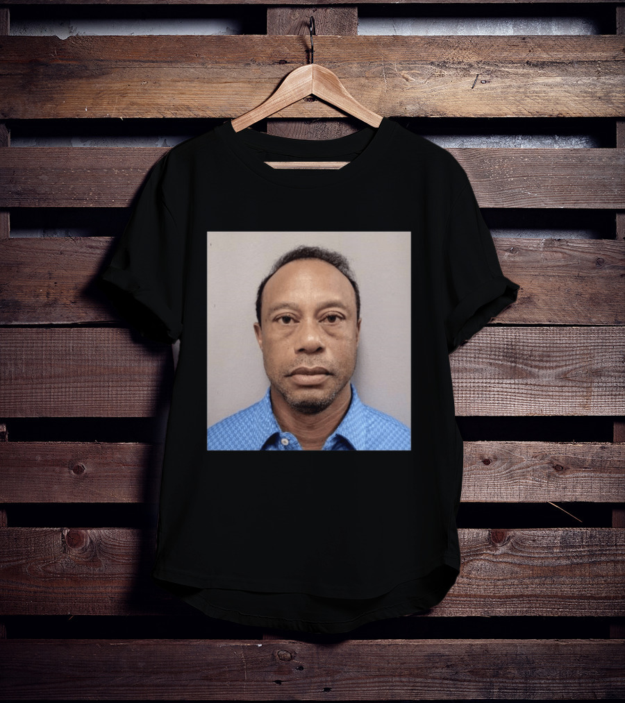 Tiger Woods Shot Released DUI Arrest Photo T-Shirt