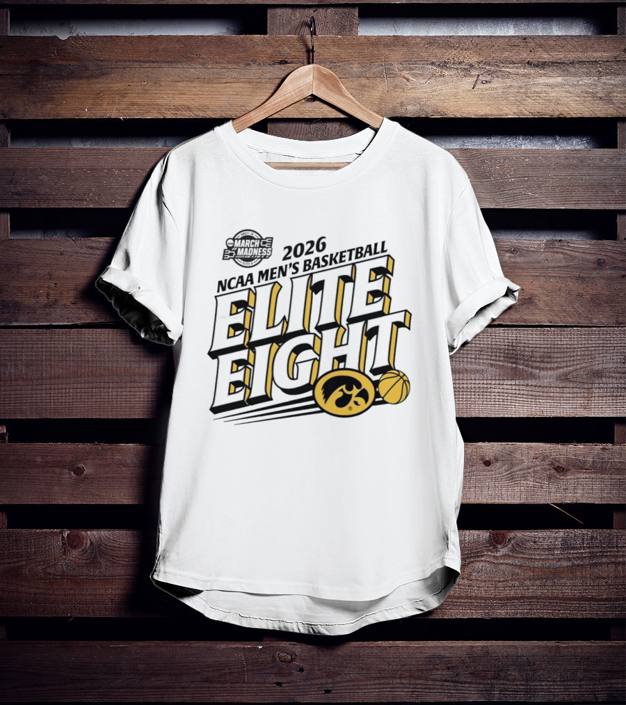 2026 Iowa NCAA Men's Basketball March Madness Elite Eight T-Shirt