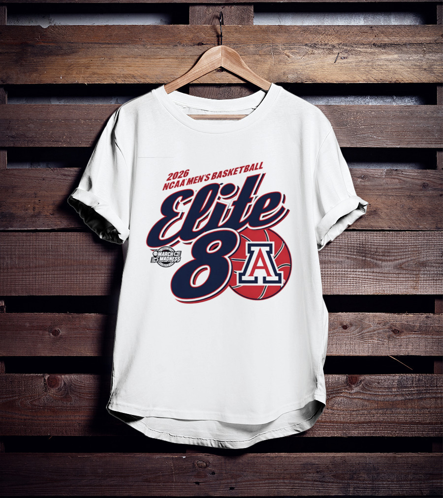 2026 Arizona Wildcats NCAA Men's Basketball Elite 8 March Madness T-Shirt