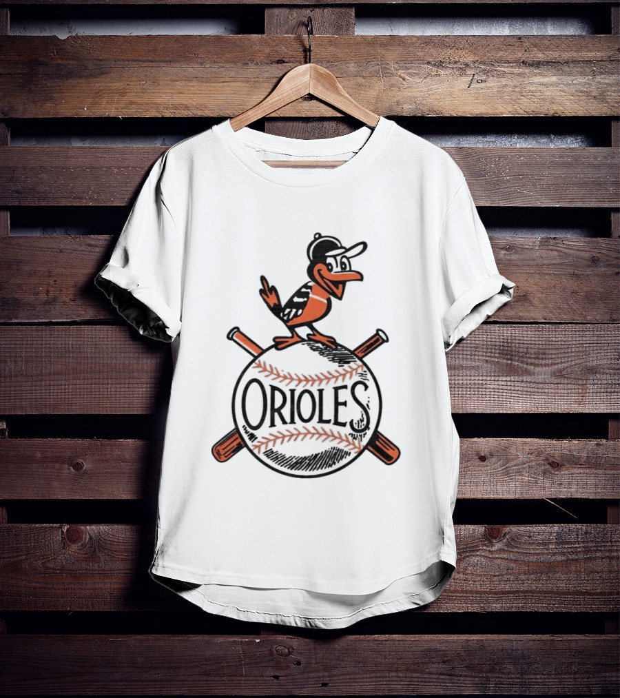 Baltimore Orioles Vintage '54 Iconic Bird And Baseball T-Shirt