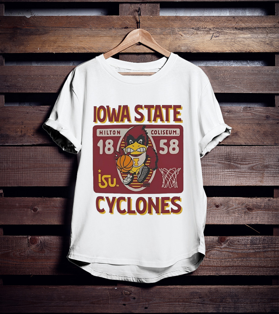 Iowa State Cyclones Hilton Coliseum 1858 Basketball T-Shirt