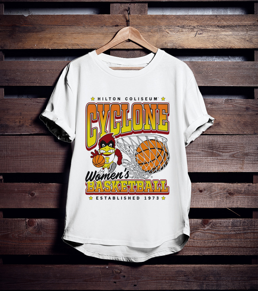 Hilton Coliseum Cyclone Women's Basketball Established 1973 T-Shirt