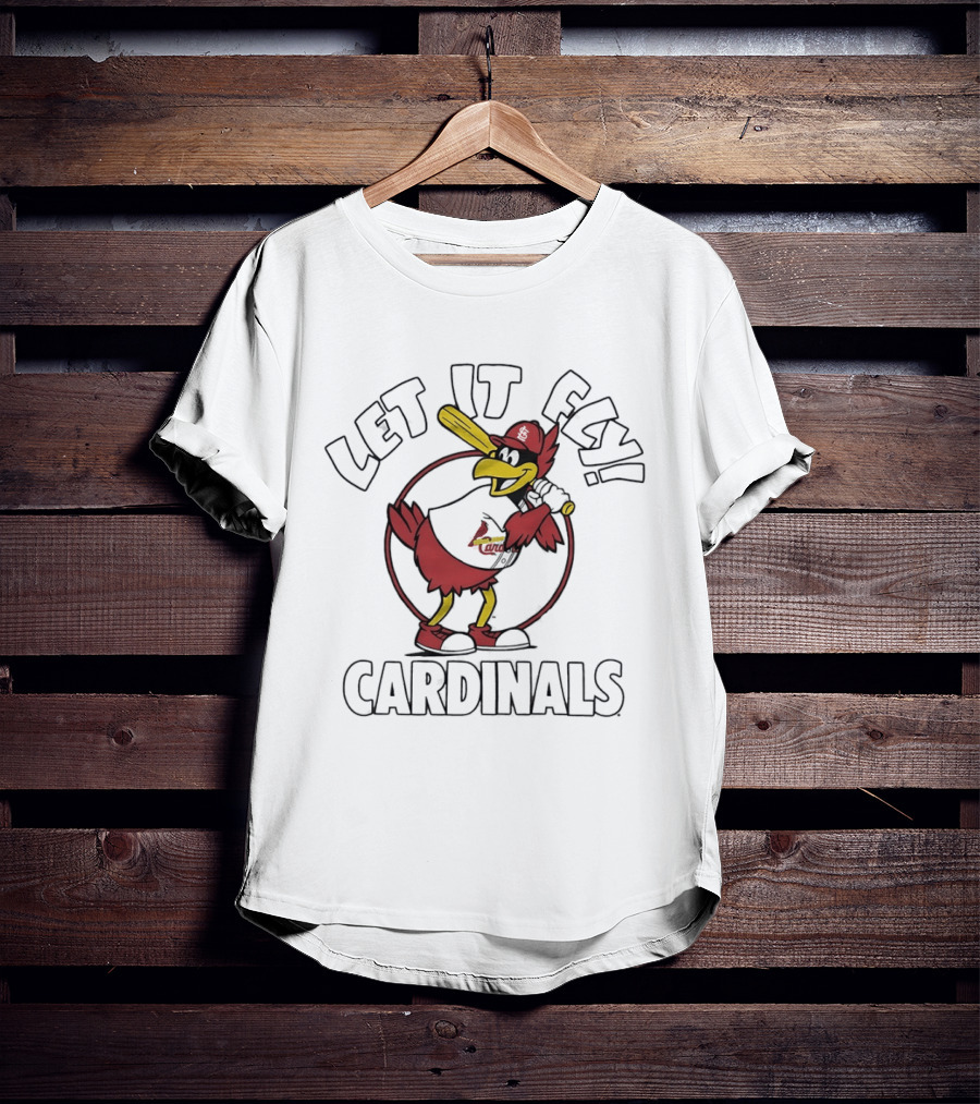 St Louis Cardinals Let It Fly Fredbird T-Shirt