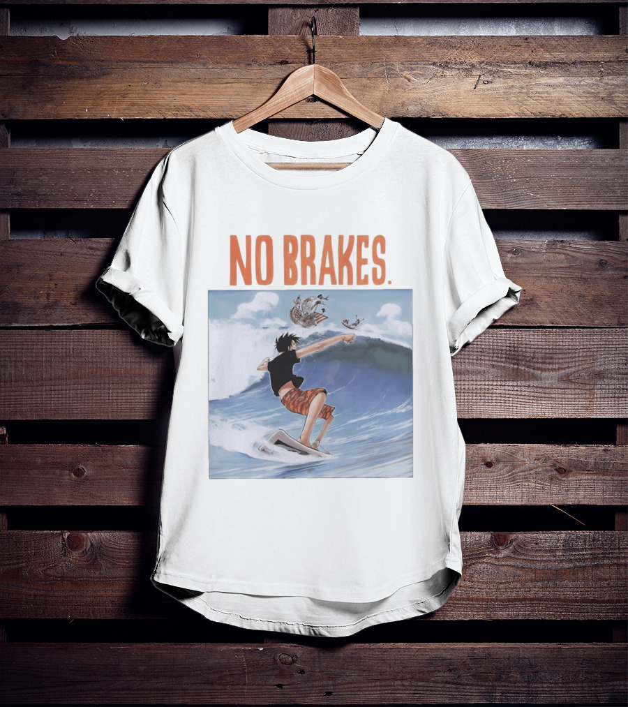 Monkey D. Luffy Surfing Adventure One Piece No Brakes T-Shirt