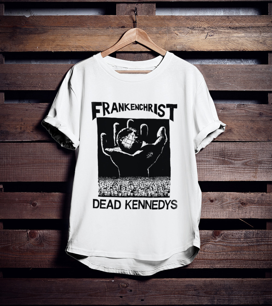 Frankenchrist Dead Kennedys Hand Holding Globe T-Shirt