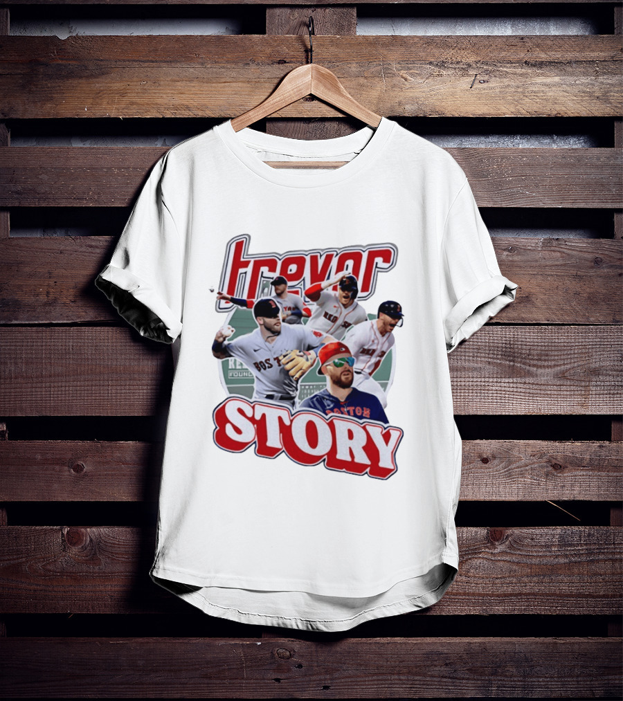 Trevor Story Boston Red Sox MLB Player Collage T-Shirt