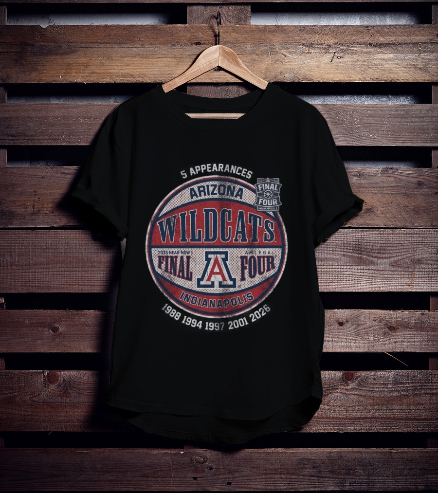 Arizona Wildcats Final Four Indianapolis 2015 Near Now A Mecca T-Shirt