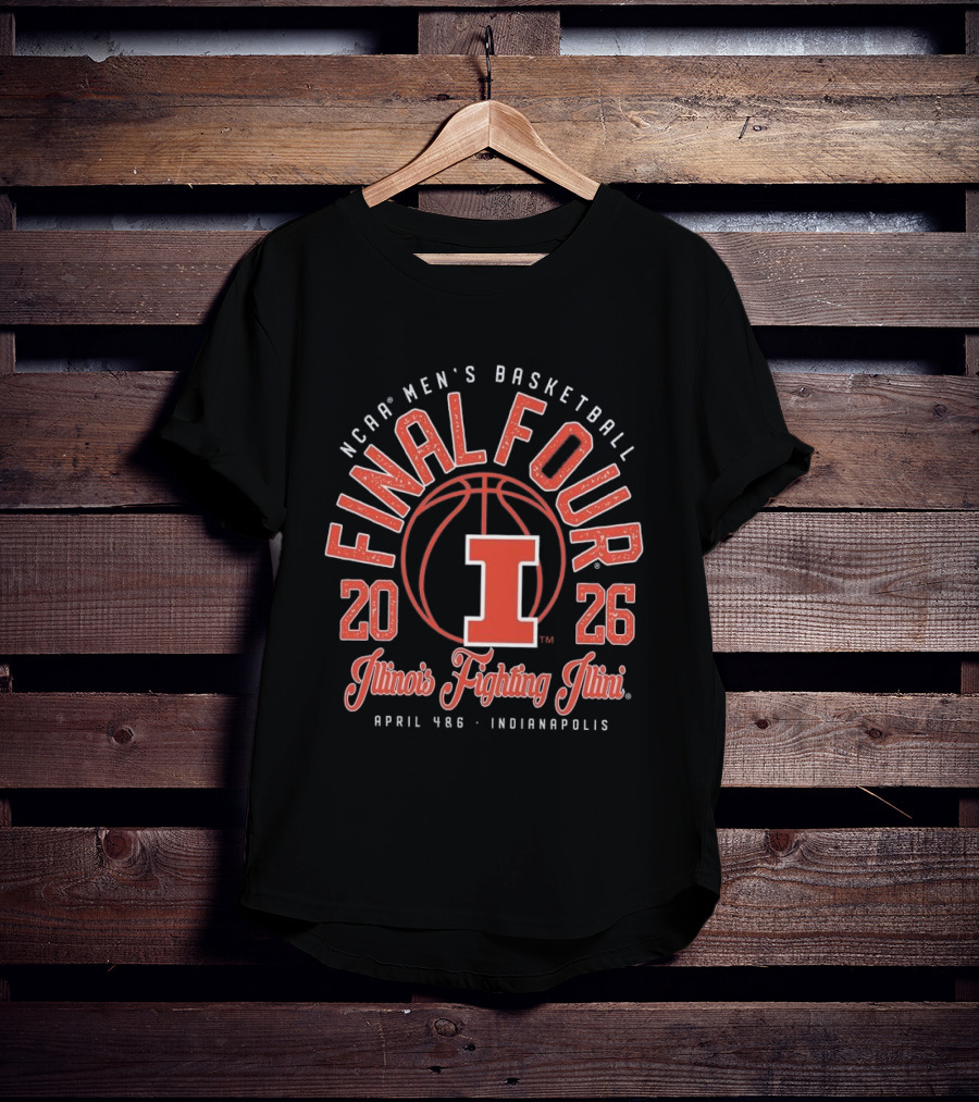 NCAA Men's Basketball Final Four 2026 Illinois Fighting Illini April 4 6 Indianapolis T-Shirt