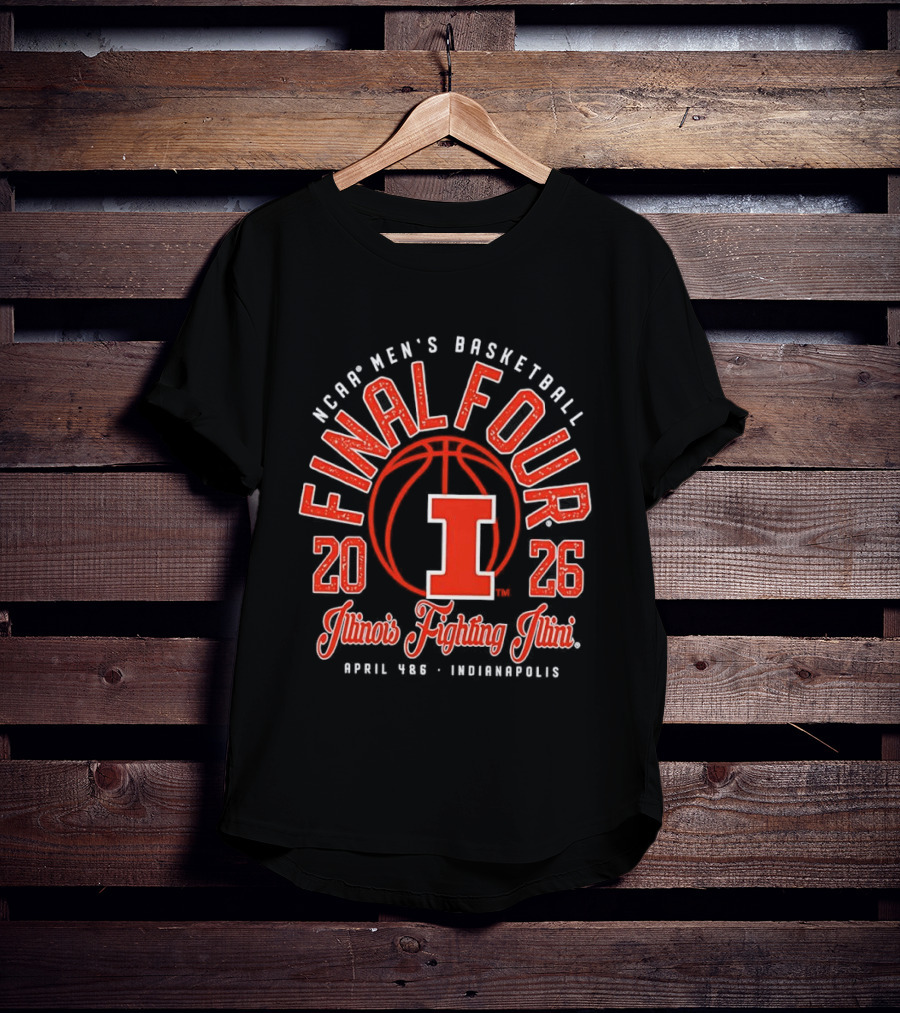 NCAA Men's Basketball Final Four 2026 Illinois Fighting Illini April Indianapolis T-Shirt