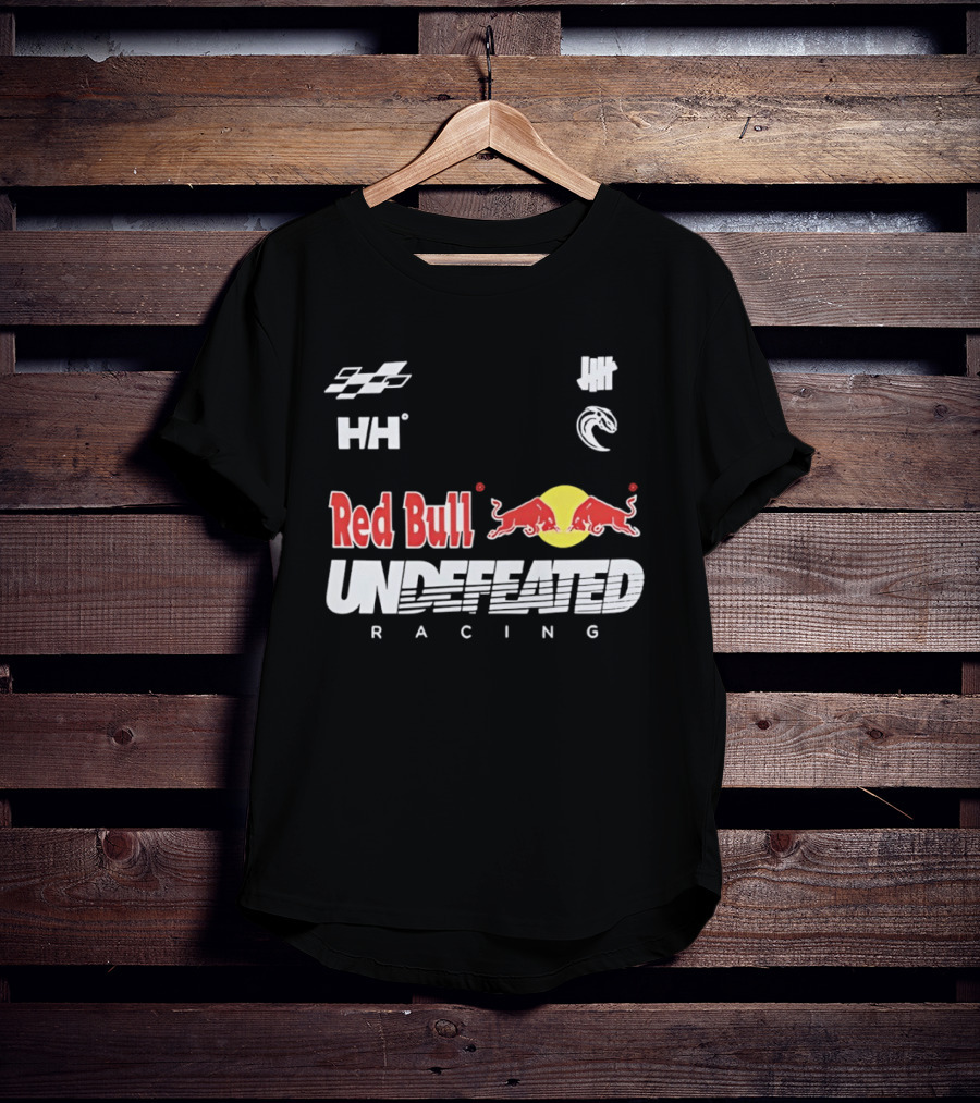 Red Bull Undefeated Racing Helly Hansen Collaboration Checkered Flags T-Shirt