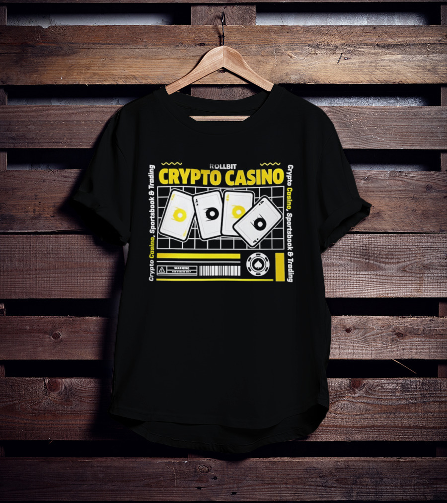Rollbit Crypto Casino Sportsbook And Trading Playing Cards Digital Tokens T-Shirt