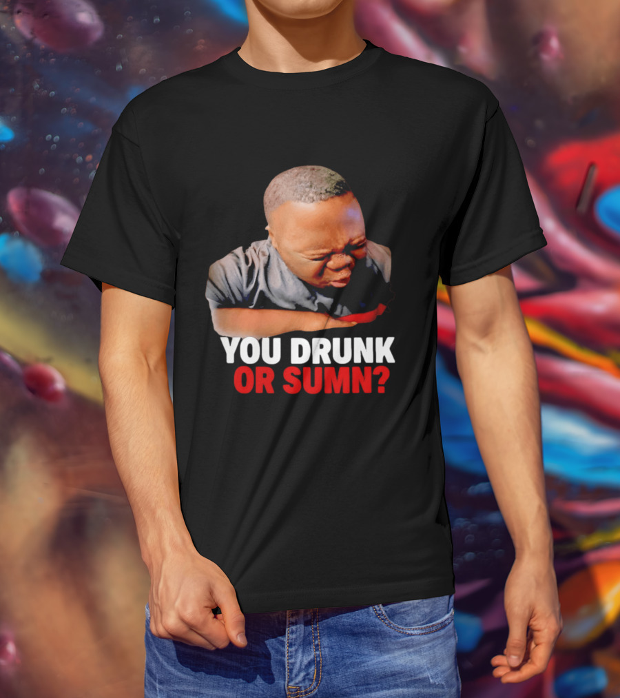 You Drunk Or Sumn Meme DJ Cece Viral Expression T-Shirt