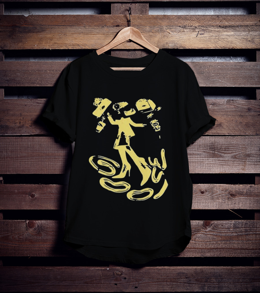 Goose Jam In The Streets Neon Yellow Coffee Dance T-Shirt